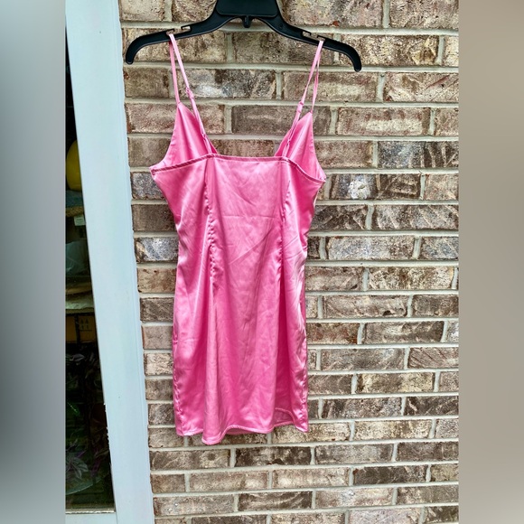 Barbiecore Light Pink Drape Bust Mini SHEIN Dress - Picture 6 of 7